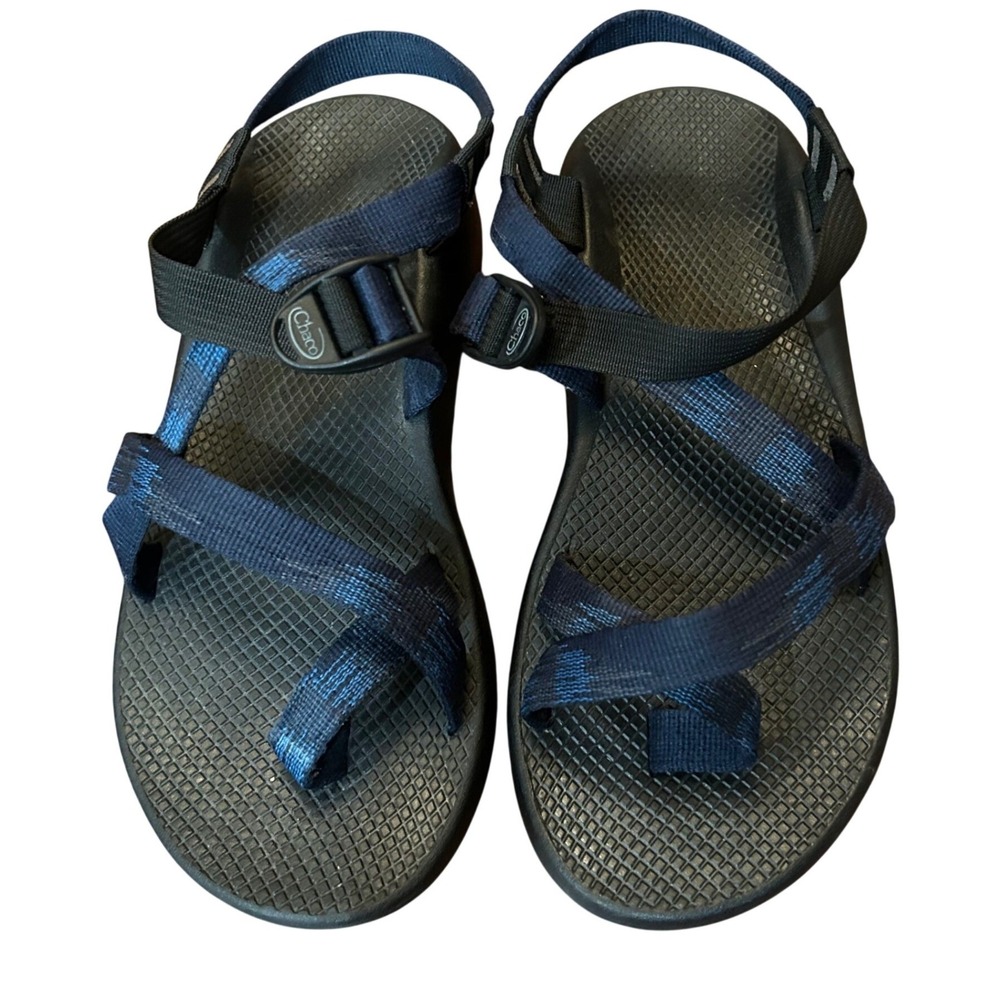 Chaco Z/2 Classic Sandals Mens Navy Blue Double Strap Toe Loop Vibram Size 11